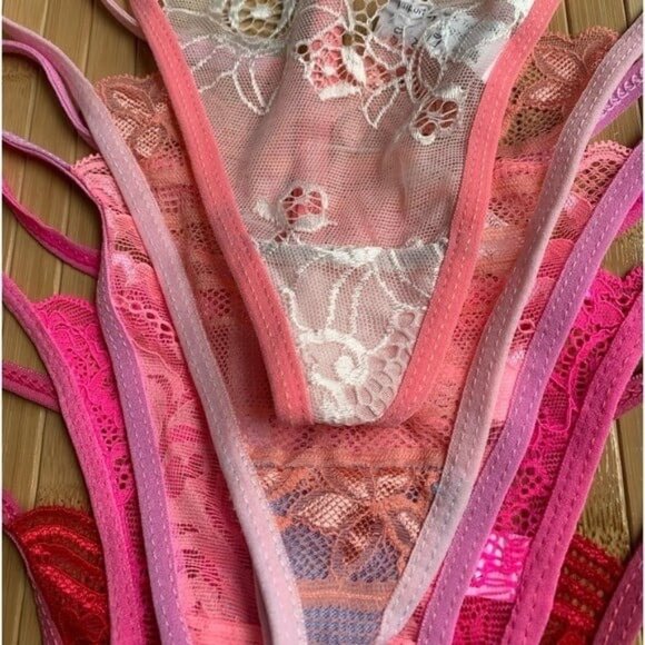 NEW Women’s 5 Pair Lace G-String Thong Set S/M - Picture 3 of 7